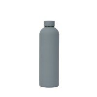 Rubber Coated Narrow Mouth Sports Vacuum Flask - 304 Stainless Steel Inner Layer, 500ml/750ml, OEM/ODM Available