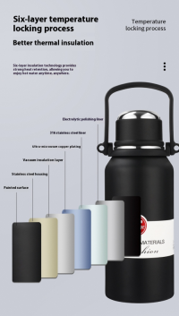 Customizable 316 Stainless Steel Vacuum Flask with Detachable Cup Lid - OEM/ODM Available