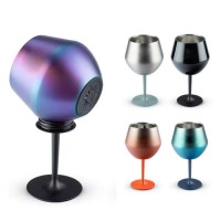 Custom 14oz Detachable Stemless Goblet Cup - 304 Stainless Steel Inner, Gradient Color, OEM/ODM