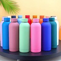 Rubber Coated Narrow Mouth Sports Vacuum Flask - 304 Stainless Steel Inner Layer, 500ml/750ml, OEM/ODM Available