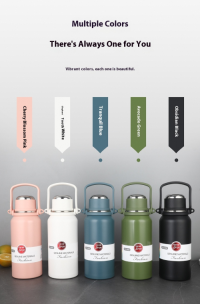 Customizable 316 Stainless Steel Vacuum Flask with Detachable Cup Lid - OEM/ODM Available