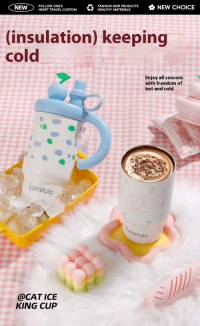 Custom 800ML Titanium-Coated 316 Stainless Steel Vacuum Tumbler with Tea Infuser - OEM/ODM
