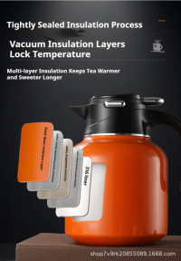 Smart Display Temperature Control SUS316 Stainless Steel Tea Thermos Flask - 1.8L Large Capacity, Tea Separation, OEM