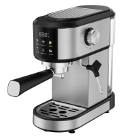 Professional 20 Bar Espresso Machine OEM/ODM, 1350W Stainless Steel Commercial Coffee Maker with Digital Display
