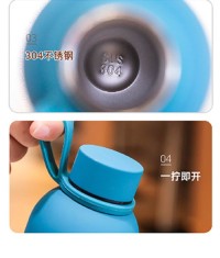 Rubber Coated Narrow Mouth Sports Vacuum Flask - 304 Stainless Steel Inner Layer, 500ml/750ml, OEM/ODM Available