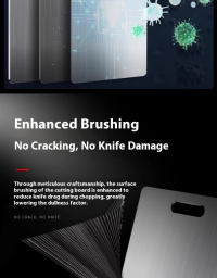 Custom SUS316 Antibacterial Stainless Steel Chopping Board - Double Sided & Easy Clean, OEM/ODM