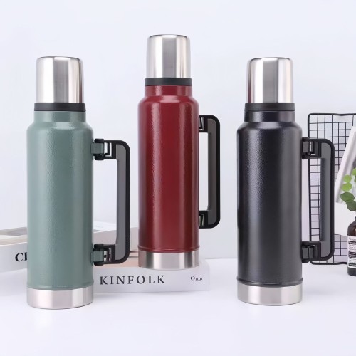 Stanley Style Portable Handle Vacuum Flask - 1L/1.3L 304 Stainless Steel Leakproof Thermos, OEM/ODM Available