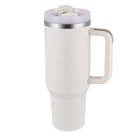 Double Lid Insulated Stainless Steel Tumbler with Handle – OEM/ODM for Beverage Business