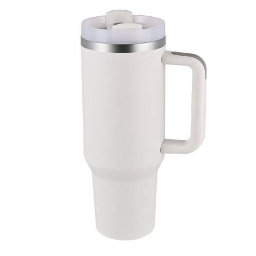 Double Lid Insulated Stainless Steel Tumbler with Handle – OEM/ODM for Beverage Business